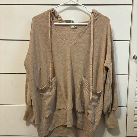 Free People Snuggle Season Pullover/Oatmeal - Picture 2 of 8